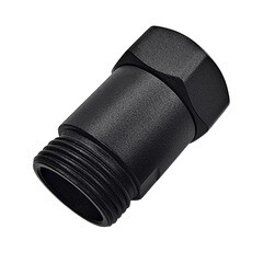 Соединитель прямой для полотенцесушителя Indigo 1 ВР(г) х 1 НР(ш) черный муар - фото 5