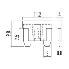 Набор предохранителей автомобильных микро 15 А Rexant (10 шт.) - фото 2