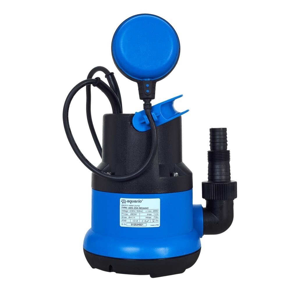 Изображение товара Дренажный погружной насос Aquario ADS-260-5E для грязной воды 130 л/мин