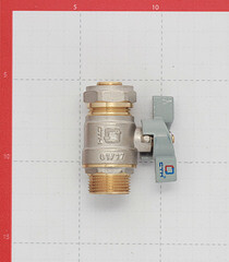 Кран шаровой латунный 20 обж(ц) х 3/4 НР(ш) для металлопластиковых труб бабочка прямой - фото 5