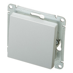 Переключатель Systeme Electric AtlasDesign Aqua одноклавишный встраиваемый алюминий (ATN440361) - фото 2