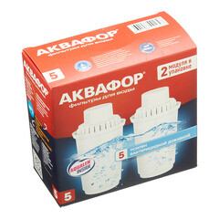 Комплект картриджей для фильтр-кувшина Аквафор В5 (2 шт.) - фото 2
