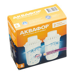 Комплект картриджей для фильтр-кувшина Аквафор В6 (2 шт.) - фото 2