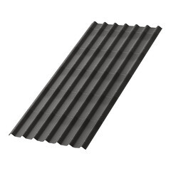 Изображение товара Лист волнистый Ондулин графит черепица 1,95х0,96 м 3,3 мм усиленный