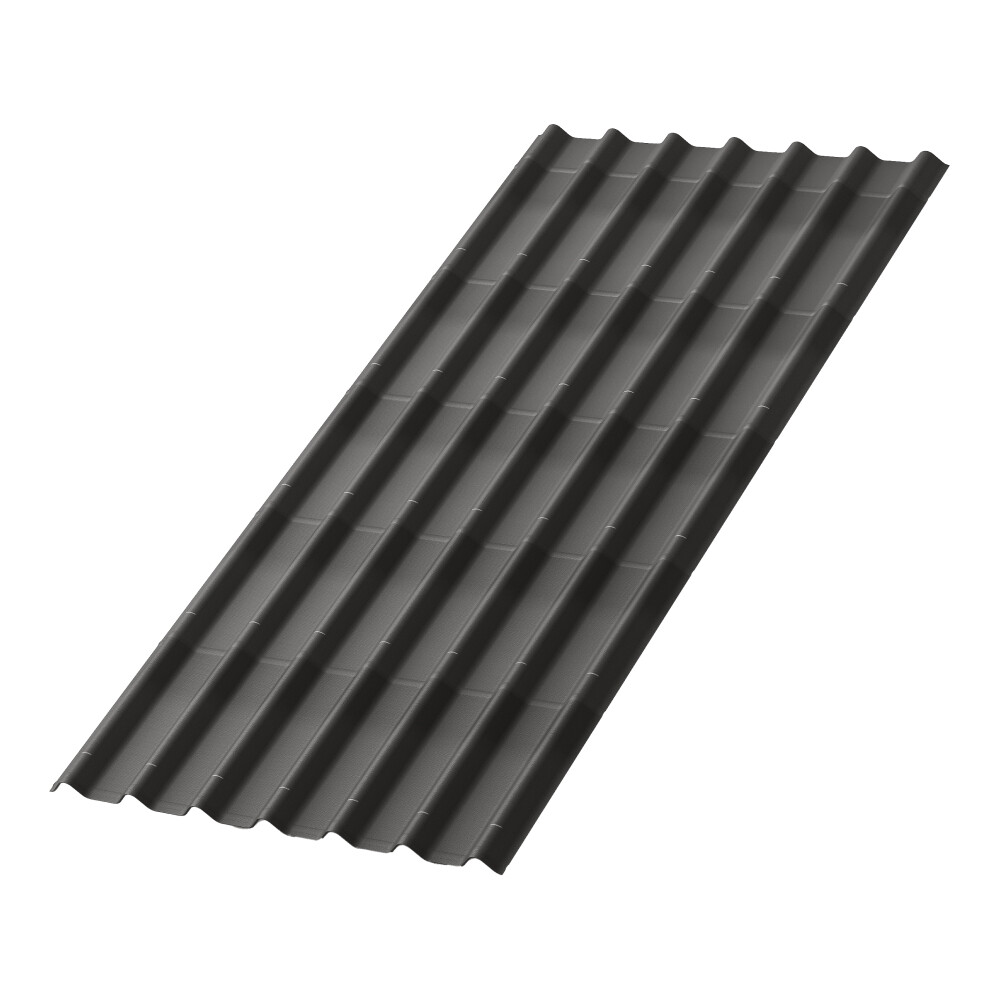 Изображение товара Лист волнистый Ондулин графит черепица 1,95х0,96 м усиленный, 20 лет гарантии