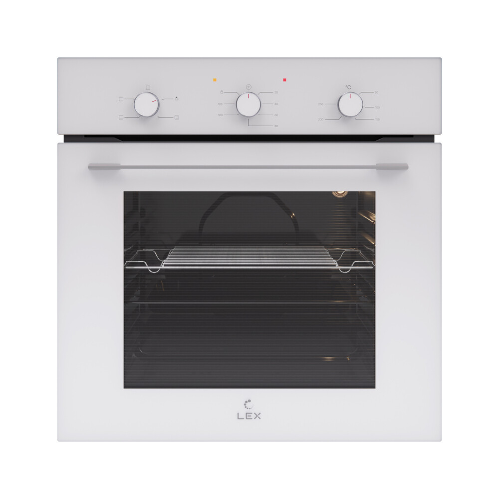 Изображение товара Духовой шкаф электрический встраиваемый Lex EDM 046 WH 595 мм белый