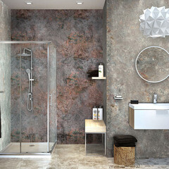 Панель ПВХ 375х2700х8 мм Venta бесшовная цифровая печать бетон 3,037 кв.м (3 шт.) - фото 2