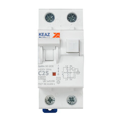 Автомат дифференциальный КЭАЗ OptiDin D63 25А 1P+N тип AC 30 мА 4,5 кА (328100) - фото 4
