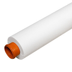 Теплоизоляция для труб Knauf Therm Скорлупа 110х50х1000 мм белая - фото 3