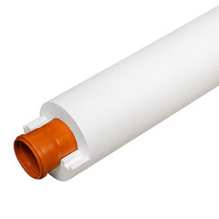 Теплоизоляция для труб Knauf Therm Скорлупа 110х50х1000 мм белая - фото 4