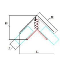 Угол универсальный разборный для панелей 5х3000 мм ПВХ матовый белый - фото 3