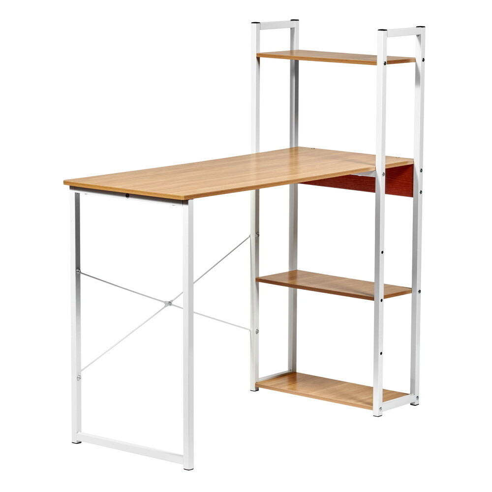 Изображение товара Письменный стол Frame 100x45 см с полками из МДФ для дома и офиса