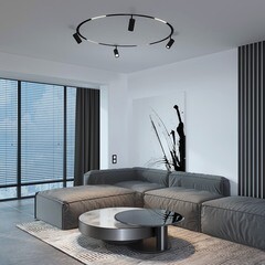 Светодиодный трековый светильник магнитный Elektrostandard Slim Magnetic 4200К 8 Вт 2 кв.м черный (a066505) - фото 5