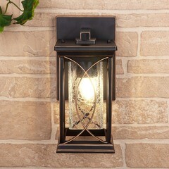 Светильник садово-парковый настенный Elektrostandard Spica черный 270 мм E27 60 Вт IP33 (a048172) - фото 2