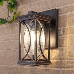 Светильник садово-парковый настенный Elektrostandard Spica черный 270 мм E27 60 Вт IP33 (a048172) - фото 3