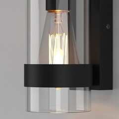 Светильник садово-парковый настенный Elektrostandard Falcon черный 240 мм E27 40 Вт IP43 (a063452) - фото 6