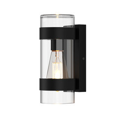 Изображение товара Светильник садово-парковый настенный Elektrostandard Falcon черный 240 мм E27 40 Вт IP43 (a063452)