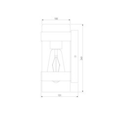 Светильник садово-парковый настенный Elektrostandard Falcon черный 240 мм E27 40 Вт IP43 (a063452) - фото 2