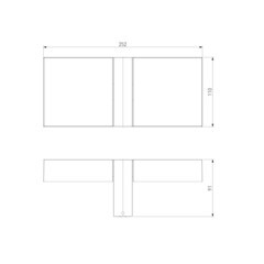 Светильник светодиодный садово-парковый настенный Elektrostandard Twin черный 91 мм 4000К 14 Вт IP54 (a064384) - фото 2