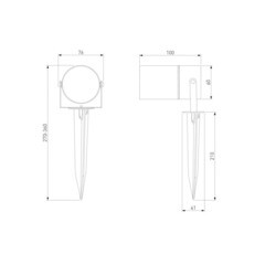 Светильник садово-парковый Elektrostandard Landscape серый 152 мм GU10 20 Вт IP65 (a064423) - фото 2
