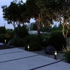 Светильник светодиодный садово-парковый Elektrostandard Hidden черный 350 мм 4000К 3 Вт IP54 (a066034) - фото 2