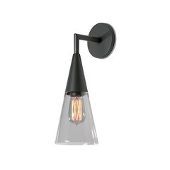 Изображение товара Светильник садово-парковый настенный Elektrostandard Vesto черный 413 мм E27 40 Вт IP43 (a066198)