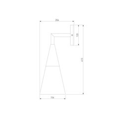 Светильник садово-парковый настенный Elektrostandard Vesto черный 413 мм E27 40 Вт IP43 (a066198) - фото 2