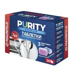 Изображение товара Таблетки для посудомоечной машины Maunfeld Purity Premium All In 1 (30 шт.)