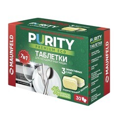 Изображение товара Таблетки для посудомоечной машины Maunfeld Purity Premium Eco All In 1 (30 шт.)