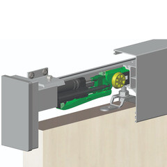 Доводчик для раздвижной системы Herkules черный - фото 2