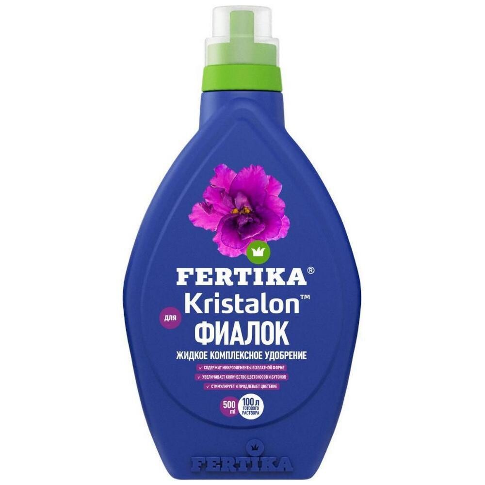 Изображение товара Жидкое удобрение Кристалон для фиалок Fertika, 0,5 л