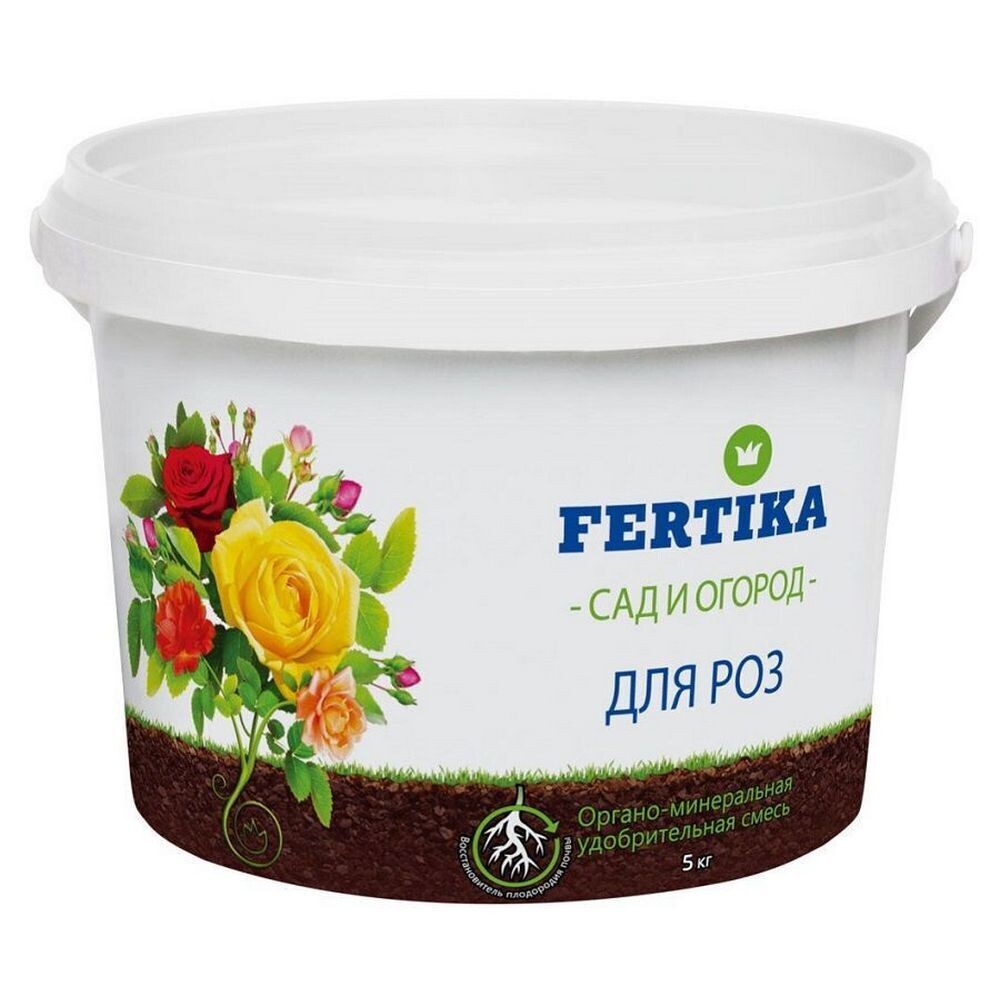 Изображение товара Органо-минеральное сухое удобрение Fertika для роз и декоративных растений 5 кг