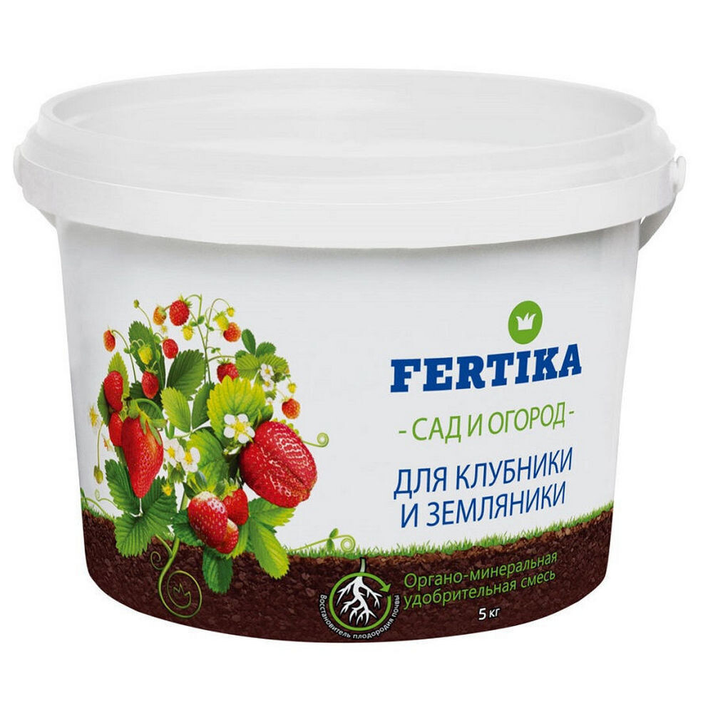 Изображение товара Органо-минеральное сухое удобрение Fertika для клубники 5 кг