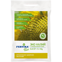 Изображение товара Удобрение сухое универсальное с микроэлементами Эко калий Fertika 1 кг