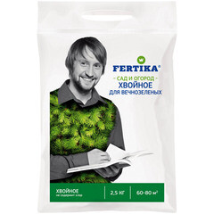 Изображение товара Удобрение сухое для хвойных растений гранулированное Fertika 2,5 кг