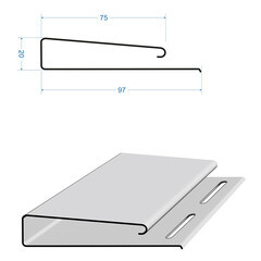 Наличник J-профиль Docke Premium 3000 мм пломбир - фото 5