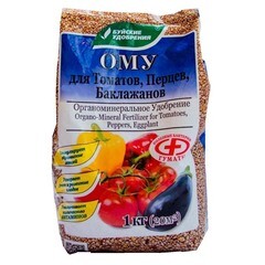 Изображение товара Удобрение органо-минеральное сухое для томатов/ перцев и баклажанов Буйские удобрения 1 кг