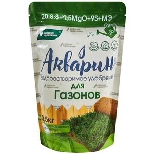 Удобрение сухое для газона водорастворимое Акварин Буйские удобрения 0 ...