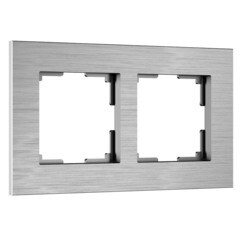 Рамка Werkel AluMax двухместная алюминий (a066327) - фото 1