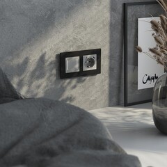 Рамка Werkel AluMax двухместная алюминий черный (a066330) - фото 2