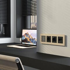 Рамка Werkel AluMax четырехместная шампань (a066336) - фото 3