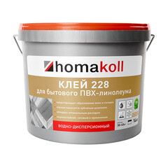 Клей акриловый для бытового ПВХ-линолеума Homa Homakoll 228 14 кг - фото 1