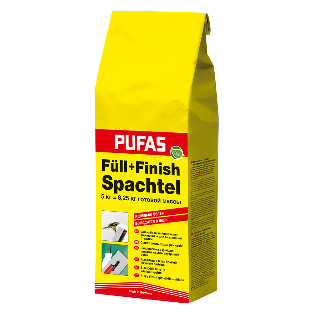 Изображение товара Шпаклевка гипсовая Pufas Full-Finish Spachtel белая 5 кг