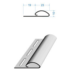Планка финишная Docke 3000 мм шоколад - фото 5