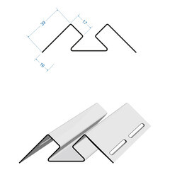 Угол внутренний Docke 3000 мм сливки - фото 3