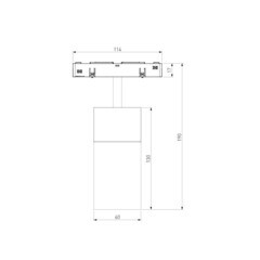 Светодиодный трековый светильник магнитный Elektrostandard Slim Magnetic 4200К 12 Вт 6 кв.м черный (a066517) - фото 2