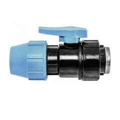 Изображение товара Кран шаровой ПНД Unidelta компрессионный переходной 25х3/4 ВР(г)