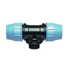 Изображение товара Тройник ПНД Unidelta компрессионный переходной 40х40х1 1/4 НР(ш)