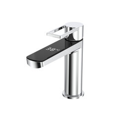 Смеситель для раковины Tokito Rain однорычажный с индикатором температуры хром (TOK-DIG-1011)