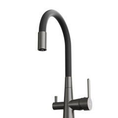 Смеситель для кухни Tokito Aisai графит с гибким изливом с подключением к фильтру однорычажный (TOK-AIS-1019) - фото 4